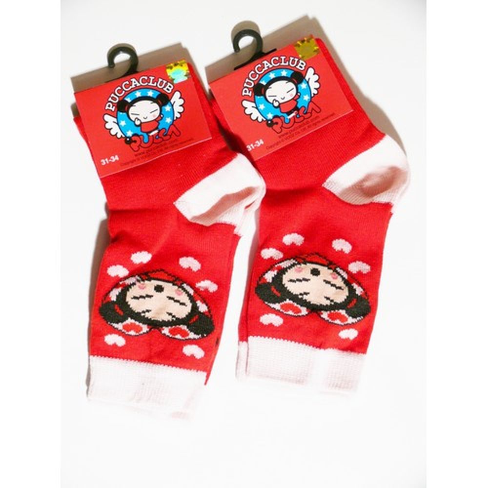Socquettes Pucca rouge