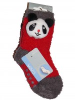 Chaussettes d'intrieur anti-drapantes panda taille 20/26