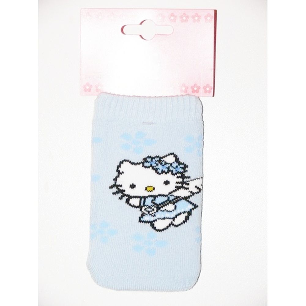 Chaussette tlphone portable Hello Kitty bleu