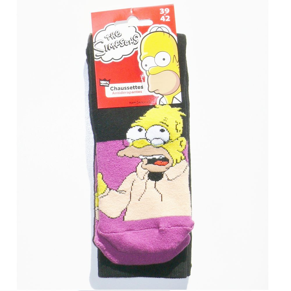 Chaussettes d'intrieur antidrapantes Abraham Simpson