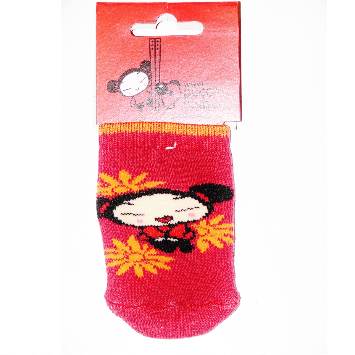 Chaussette tlphone portable Pucca fleur