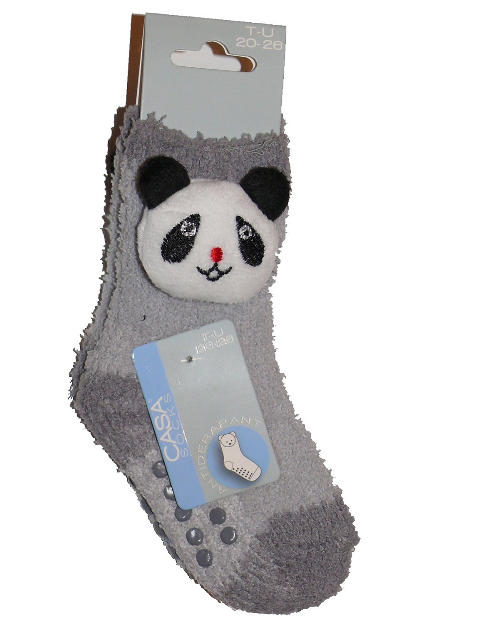 Chaussettes d'intrieur anti-drapantes panda taille 20/26