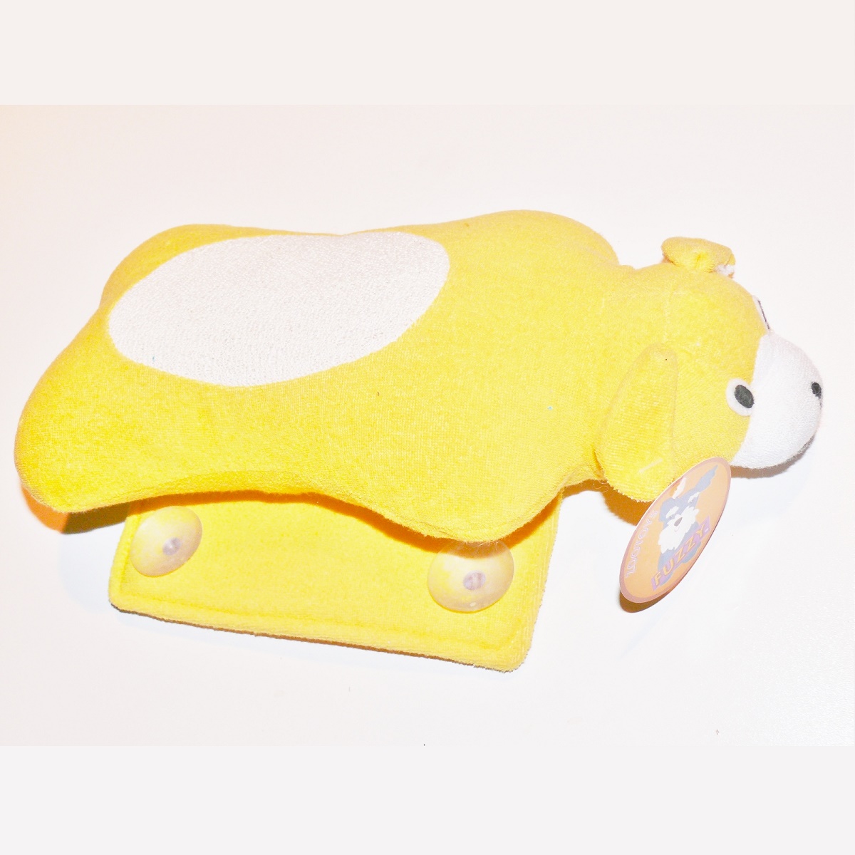 Coussin de bain chien jaune