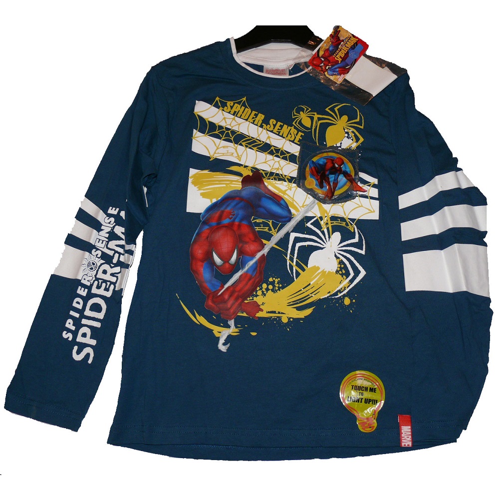 T-shirt Spiderman lumineux manches longues