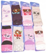 1 Paire Chaussettes d'intrieurs antidrapants Littlest Pet Shop