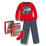 Pyjama Cars et chaussettes intrieur