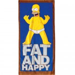 Serviette de bain Homer Simpson Fat and Happy