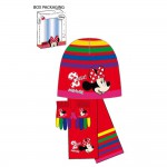 Set Minnie trois pices bonnet gants charpe