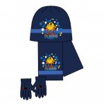Set Bonnet gants charpe Pac Man